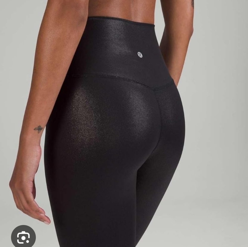 lululemon Aling High-Rise Shiny Black 25"